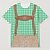 baratos Camisetas-Oktoberfest Estampa Lederhosen Japonesa/Curta Bávaro Munique Alemão Arte Gráfica Para Homens Adulto Carnaval Cerveja Oktoberfest Impressão 3D Festa