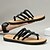 abordables Sandalias de Vacaciones-Sandalias casuales tejidas para hombre con correas ajustables, cómodas y transpirables, perfectas para salidas de verano y ropa de playa.
