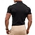economico Magliette casual da uomo-Per uomo Maglietta Camicia a Maniche Corte Manica Corta Dolcevita Estate Semplice Moda Designer Essenziale Classico Vacanza Streetwear Uscire Marrone Grigio Maglietta Top per Uomo