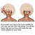 abordables Perruques historiques-Perruque afro disco synthétique fluffy des années 70 pour hommes perruque d'Halloween blonde