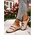 abordables Zuecos y sandalias de mujer-Mules con correa de hebilla recortada y bordado para mujer: zapatos casuales florales de inspiración vintage, ideales para paseos de primavera y estilo diario.