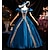 abordables Robes-ancien Rococo Renaissance Maxi Robe Normal Juliette Princesse Mariée Plissé Volanté Princesse Col rond Déguisement Femmes Halloween Carnaval Mascarade Soirée Halloween Performance Adultes