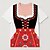 abordables camisetas-Oktoberfest Estampado Dirndl T-Shirt bávaro Munich Alemán Gráfico Para Mujer Adulto Carnaval Cerveza Oktoberfest Impresión 3D Fiesta