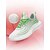 billige Sneakers til kvinner-Lettvektsløpesko for dame – grønne detaljer med pustende netting, ideelle for sport og aktiv utendørs trening