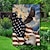 abordables Drapeaux et banderoles de jardin-Drapeau de jardin du 4 juillet jour de l'indépendance drapeaux de jardin 12 x 18 pouces petits drapeaux de jardin pour l'extérieur drapeaux extérieurs drapeaux de jardin de vacances pour toutes les