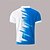 abordables Polo géométrique pour homme-Homme A Ombre Polos à zip Manche Courte Polos Chemises à Col Occasionnel Athleisure Tenue quotidienne Impression 3D Été Bleu Marron