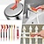 ieftine Produse de curatat-Set de 6 perii de sârmă cu 1 racletă - perii mici din oțel inoxidabil, alamă și nailon pentru vopsea &amp;îndepărtarea murdăriei, ruginii și curățarea metalelor - pentru atelierul de bucătărie și sarcini