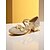 preiswerte Tanzschuhe zum Üben-Glitzernde, goldene Tanzschuhe für Mädchen mit niedrigem Absatz, Schleife und gekreuzten Riemen – funkelnde Performance-Schuhe für Jugendbühnenshows, Gesellschaftstanzproben und Talentwettbewerbe