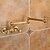 levne Kuchyňské baterie-Kuchyňská vodovodní baterie - Jedna rukojeť, dva otvory Galvanicky potažený Plnička hrnců Baterie na střed Retro Kitchen Taps