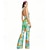 abordables Conjuntos-Retro Antiguo Boho Años 70 Pantalones acampanados Mono Hippie Disco Floral Disfraz Mujer Víspera de Todos los Santos Carnaval Vacaciones Festival de Música Festival Adulto Mono