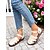 abordables Sandalias planas de mujer-Zapatos de pescador de piel sintética verde para mujer con tira en el tobillo: planos casuales vintage para jardín, patio o recados de verano.