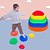 cheap Outdoor Activity-Kids Customizable Wave-Shaped Sensory Integration Stones - Colorful Preschool Balance Tools for River Crossing &amp; Log Bridge Games