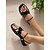 economico Sandali Eleganti-sandali piatti da donna con cinturini bianchi e design incrociato - scarpe estive slip-on minimaliste per appuntamenti casual e outfit quotidiani
