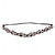 baratos Acessórios de penteados-tiaras elásticas com contas e strass de cristal para mulheres e meninas