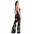 ieftine îmbrăcăminte-Retro / vintage Anii 1970 Macabru Pantaloni cu clopot Salopetă Hippie Disc Geometică Psihedelic Pentru femei Halloween Carnaval Vacanță festival de muzică Festival Adulți Salopetă