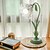 abordables lampe de chevet-Lanterne à fleurs moderne en verre soufflé, lampe de chevet, veilleuse, 4 modes de couleur, intensité variable, pour chambre à coucher, salon, culot E27