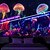 זול שטיחי קיר של Blacklight-טפטים של אור שחור זוהר בחושך מסיבת זוהר תפאורה מגיב ל-UV למדוזות אוקיינוס נוף טבע ערפילי מטורף טפט תלוי קיר אמנות מַדוּר לחדר מגורים חדר שינה
