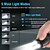 abordables Lampes de poche-Lampe torche LED petite et puissante, ultra lumineuse, 1 000 lm, porte-clés, 365 nm, UV, rouge, vert, bleu, mini lampe torche de poche, aimant latéral, bip sonore, 14 modes