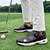 preiswerte Herren Golfschuhe-Weiß-blaue Golfschuhe für Herren mit atmungsaktivem Mesh-Obermaterial – erstklassiger Komfort und Stabilität für Golfbegeisterte