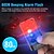 abordables Lampes de poche-Lampe torche LED petite et puissante, ultra lumineuse, 1 000 lm, porte-clés, 365 nm, UV, rouge, vert, bleu, mini lampe torche de poche, aimant latéral, bip sonore, 14 modes