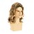 abordables Perruque homme-Perruque homme cheveux courts bouclés blonds duveteux synthétiques naturels déguisement Halloween cosplay perruque blonde mélangée brune