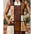 preiswerte Damenkleid-US Open Damen Karo Tenniskleid Sportkleid Ärmellos Druck Atmungsaktiv Tennis Golfspiel Badminton Polokragen Reißverschlusskragen Kleid Braun Tennisbekleidung