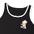 baratos Tops de ginásio-Homens Malha Íntima Top de colete camisa sem manga camisa muscular Sem Manga Gola Redonda Verão Coqueiro Esportes Moda Confortável Imprimir Casual Praia Preto Branco Verde Top Tee para Homens