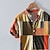 abordables Classique-Homme Chemise en lin Chemise popover Chemise Henley Chemises rétro Chemise vintage Chemise ethnique Bloc de Couleur Vacances Occasionnel Multi Couleur Manche Courte Col mandarin Été Printemps