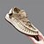 abordables Sandalias de Vacaciones-Zapatillas deportivas para hombre en color beige y tostado, con parte superior de punto y suela flexible para actividades al aire libre y uso diario.