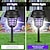 abordables Éclairages pour allées-Lampe solaire anti-moustiques d&#039;extérieur étanche et répulsive pour l&#039;intérieur et l&#039;extérieur, idéale pour le jardin, la terrasse ou la lumière violette et blanche