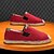 abordables Chaussures sans lacets &amp; mocassins-Chaussures espadrilles rouges à enfiler pour hommes avec semelle en jute - chaussures d&#039;été confortables et à la mode pour un usage quotidien