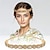 baratos Acessórios de penteados-tiaras elásticas com contas e strass de cristal para mulheres e meninas
