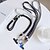 abordables Correas para el teléfono y muñequeras-Correa ajustable para teléfono con clip metálico y parche: cordón sencillo para el cuello para la funda del teléfono.
