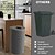 cheap Recycling Bin-Recycling Bin for Kitchen Indoor Home, 100L D-Shaped Foldable Trash Can with Bamboo Frame, Oxford Fabric, Removable Polyester Inner Bags, 5 Rod Support, Ideal Waste Sorter for Bedroom Dorm Hotel