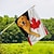 abordables Drapeaux et banderoles de jardin-Drapeau de Jardin Patriote Pour la Fête du Canada O Canada Décorations de Jardin Bannières Signes Levez les Coudes Canada