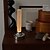 cheap Bedside Lamp-Candle Table Lamp Long Style USB Rechargeable Wireless Touch Lamp Desktop Decoration Atmosphere Night Light for Bedroom Silver