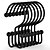 cheap Shower Curtains-Shower Curtain Hooks, 12 Pcs Shower Curtain Rings, Durable Rust Proof Black Shower Curtain Hooks, Shower Rings for Curtain, Double Glide Shower Curtain Hooks for Shower Curtain Rods