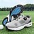 preiswerte Herren Golfschuhe-Weiß-blaue Golfschuhe für Herren mit atmungsaktivem Mesh-Obermaterial – erstklassiger Komfort und Stabilität für Golfbegeisterte