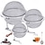 cheap Drinkware Accessories-3piece set Stainless Steel Mesh Tea Ball Extra Fine Mesh Tea Infuser for Loose Leaf Tea Tea Strainers Tea Infuser Strainer Filters for Tea Tea Infuser for Tea Filter Herbal Spices Seasonings