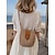 ieftine Genți Poștaș-geantă crossbody pentru femei din paie țesută cu curea din piele - geantă elegantă în stil boho pentru vară, plajă și ieșiri casual
