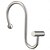 economico Tende doccia-Ganci per tenda da doccia in nichel, anelli antiruggine per tenda da doccia per bagno, ganci decorativi in metallo argentato per tenda da doccia, set di 12 ganci con barra a T