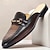 baratos Mocassins de couro premium-Sapatos masculinos de couro marrom com estampa de crocodilo e fivela dourada - luxuosos, elegantes, adequados para negócios, ocasiões formais e trajes de noite