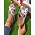 abordables Sandalias Cómodas-Sandalias con estampado de bandera estadounidense desgastada para mujer: sandalias de verano para el Día de la Independencia, fiestas en el jardín y ropa informal al aire libre.