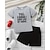 cheap Sets-2 Pieces Kids Boys Suit T-shirt &amp; Shorts Outfit Letter Short Sleeve Crewneck Set Outdoor Sports Fashion Summer 4 years+ Black White Red