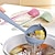 preiswerte Küchenutensilien &amp; Gadgets-2er-Pack Suppen- und Schlitzlöffel-Set aus Weizenstroh, umweltfreundliche Schöpfkelle aus Kunststoff mit langem Griff für Hot Pot, wiederverwendbare Küchenutensilien
