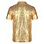ieftine Topuri-Retro / vintage Anii 1970 Rave Tricou Polo Mâneci scurte Disc Paiete Bărbați Halloween Carnaval festival de muzică Parada Mândriei Luna Mândriei Adulți Tricou Primavara vara