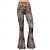 levne Spodní části-Retro Cikánský 70. léta Kalhoty Bell Bottoms světlé legíny Roztažené kalhoty Disko Vysoký pas Zvíře Leopard Maškarní kostým Dámské předvečer Všech svatých Karneval Dovolená hudební festival Festival