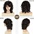 voordelige Historische pruiken-1970s Schouder Lengte Synthetische Haar Wig voor Vrouwen Mix Bruin Golvend Krullende Wig met Pony Dikke Bounce Chocolade Bruin Haar Vervangingswig Kostuum Feest Dagelijks Gebruik Halloween Wigs