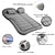 abordables Fundas de asiento para coche-Colchón de aire para acampar, cojín, almohada inflable gruesa para coche, colchón de aire con bomba de aire eléctrica, colchoneta portátil para dormir para viajes y acampadas.