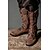 baratos Calçado-Medieval Renascentista Sapatos Botas Longas Botas sem salto Homens Celta Pirata Dia Das Bruxas Baile de Máscaras Espetáculo LARP Ren Faire Adulto Sapatos
